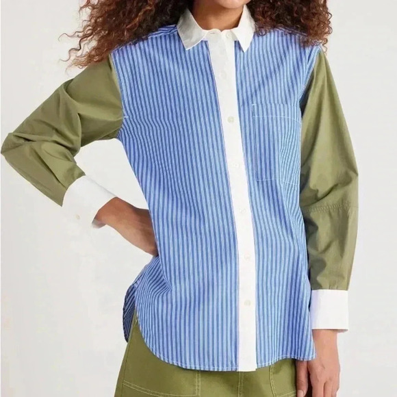 Free Assembly Button Down Shirt NWT - Picture 1 of 8